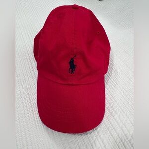 Ralph Lauren New! Red Cap with Navy Logo
